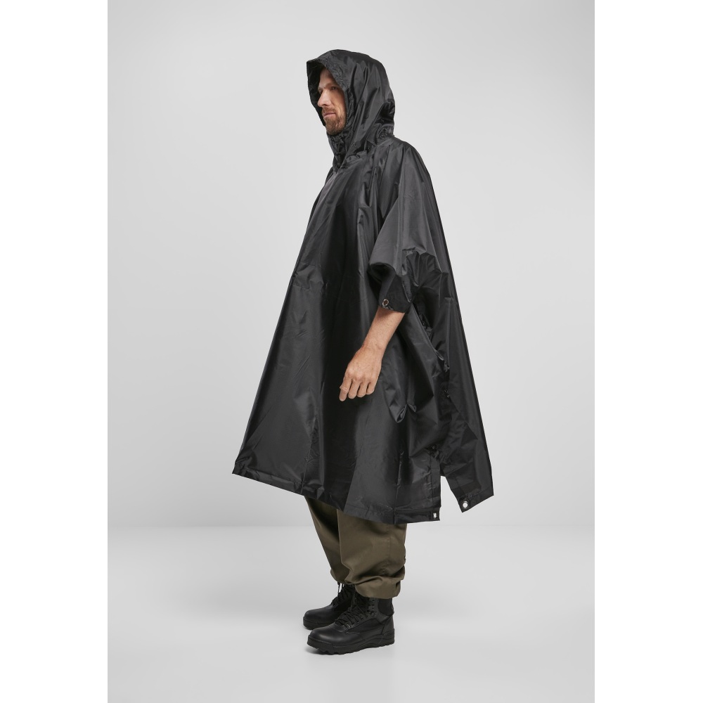 Brandit - Ripstop Poncho black one size Regenponcho - One size - Schwarz